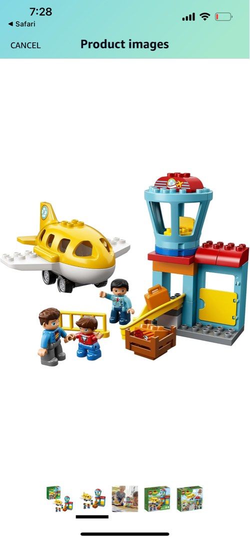 Lego duplo town airport 10871 best sale building blocks