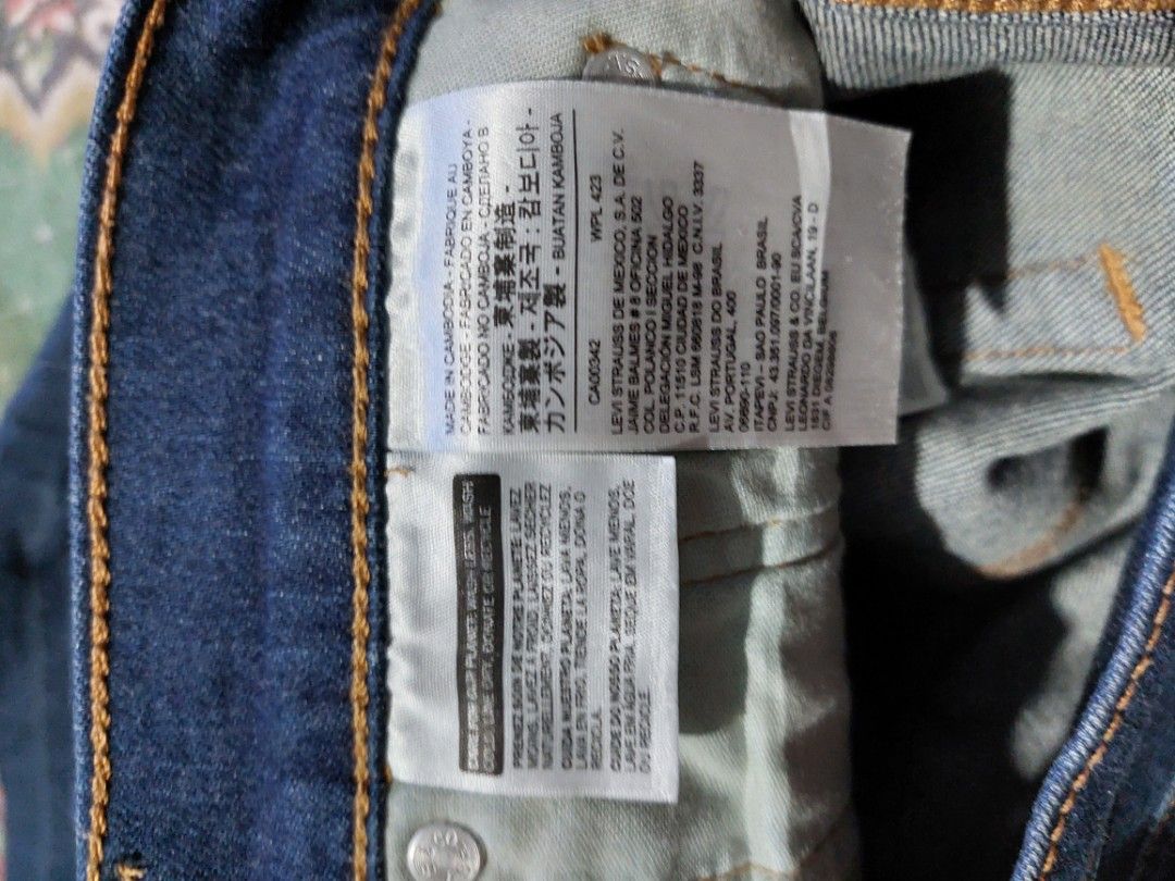 Levis w31 size deals