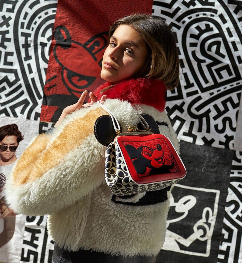 Limited Edition COACH Disney Mickey Mouse X Keith Haring Kisslock Bag Luxury Bags Wallets on Carousell