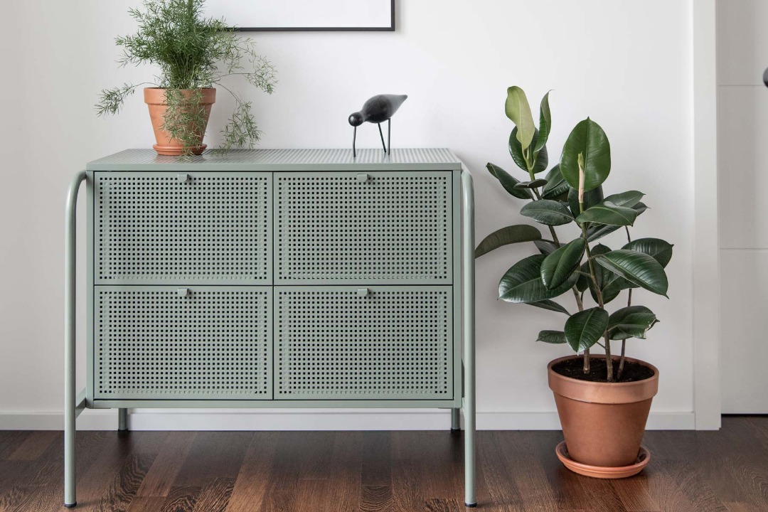 LN Ikea Nikkeby Chest of 4 drawers, Green, Furniture & Home Living