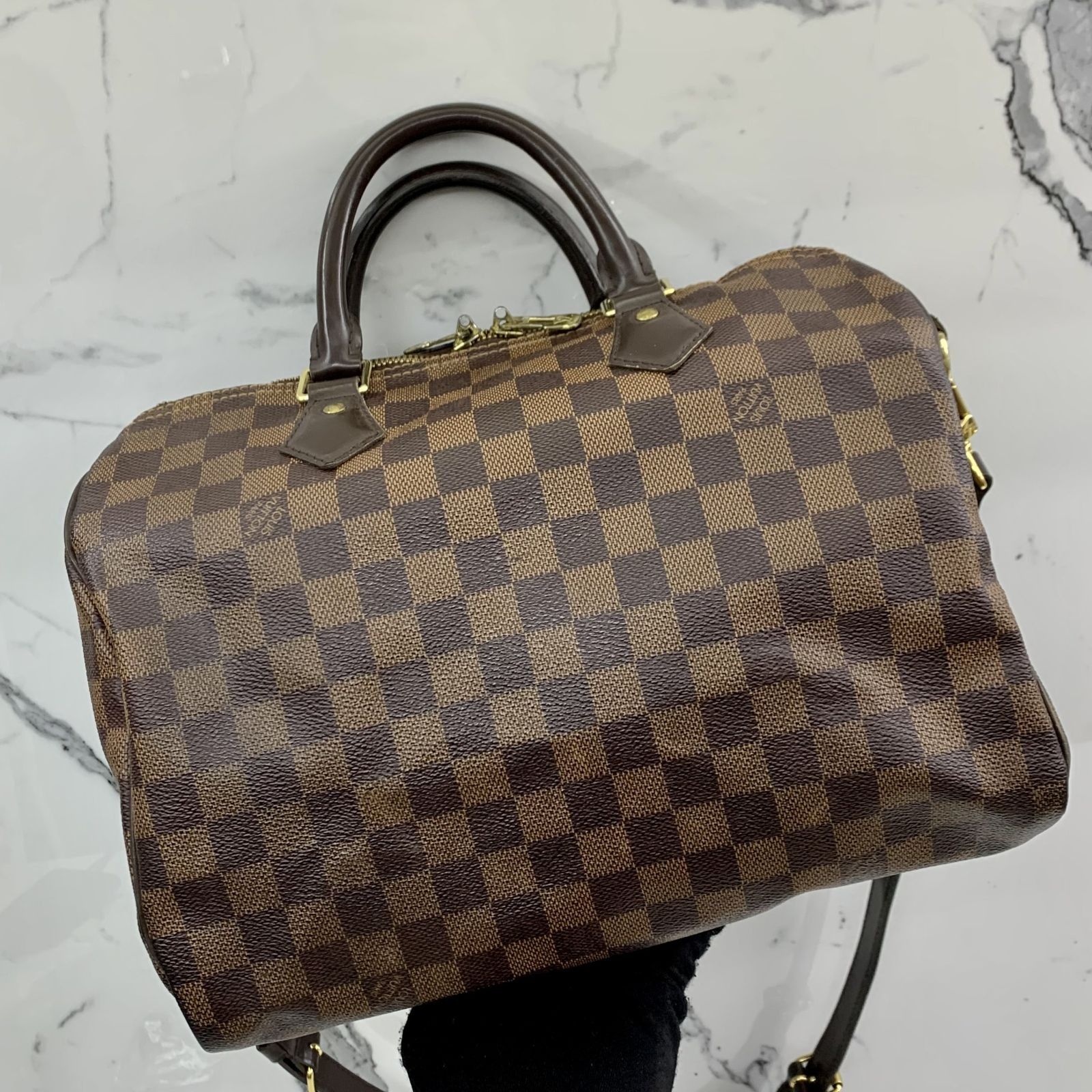 LOUIS VUITTON DAMIER SPEEDY 30 BANDOULIERE 237042272 JE Luxury