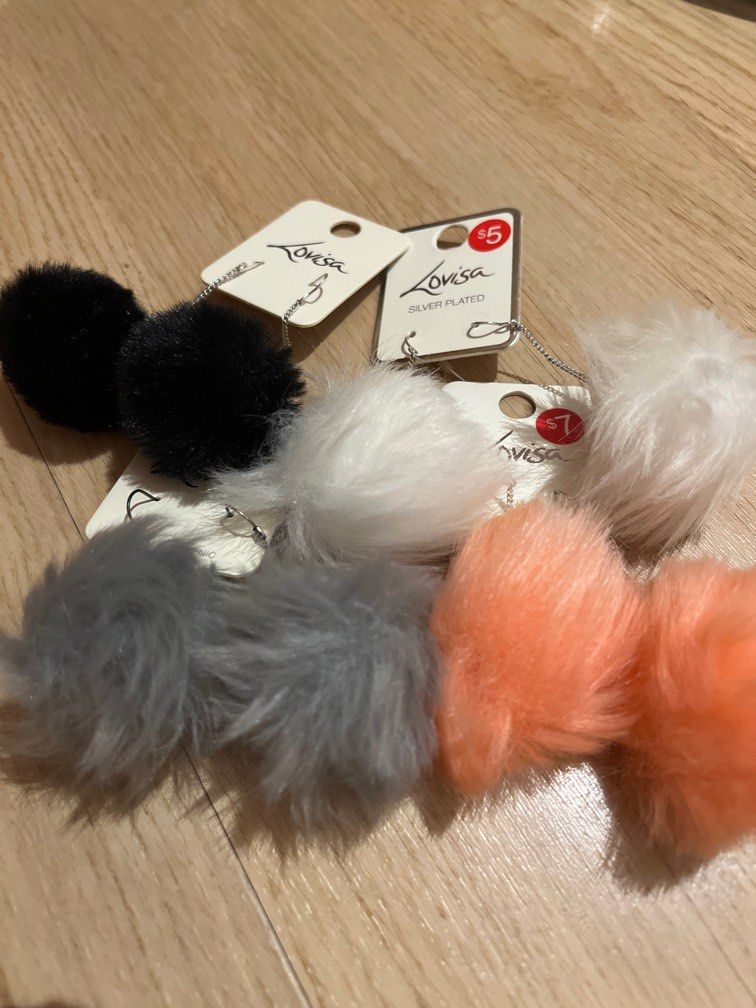 Pom pom earrings lovisa top