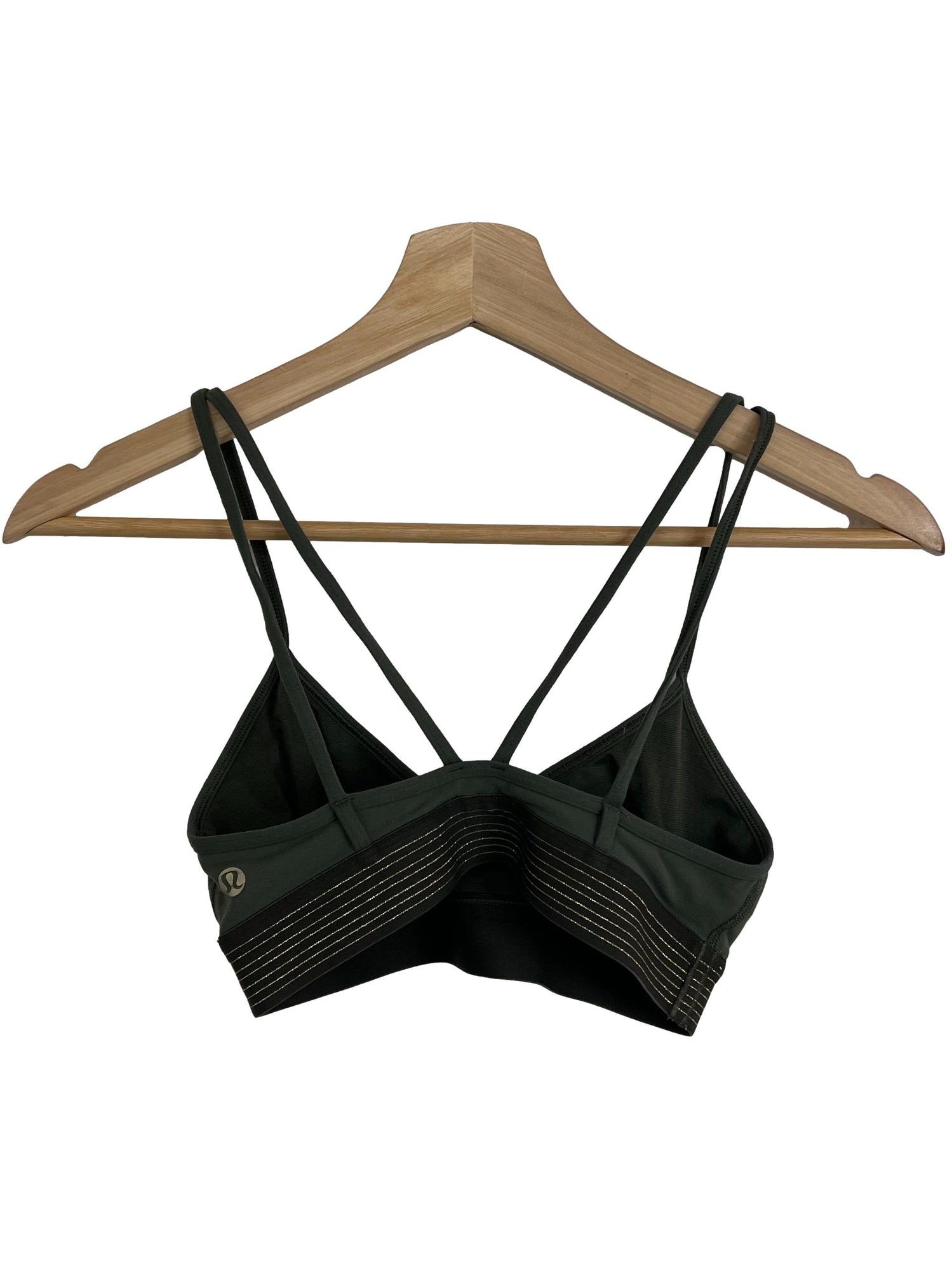 NEW-Lululemon Principal Dancer Golden Lining Bralette - Black, Women's  Fashion, Activewear on Carousell