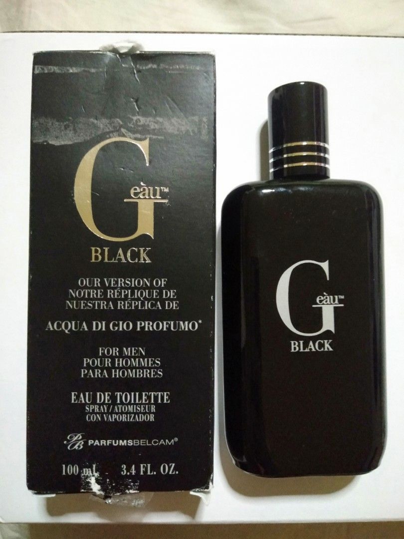 G eau black best sale cologne