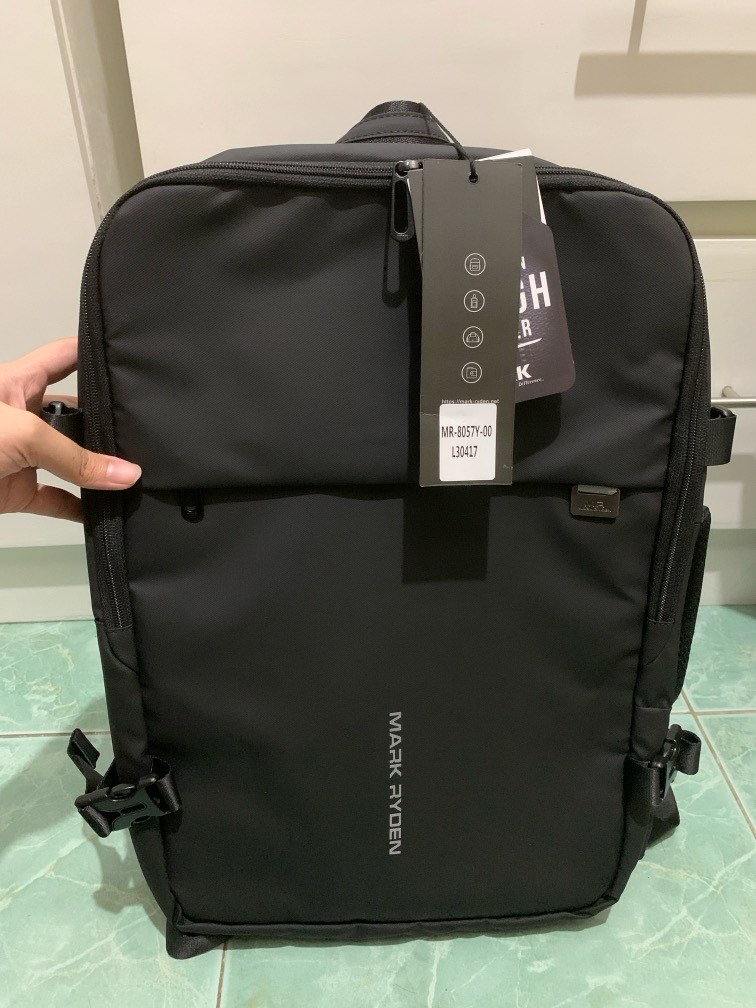 Mark Ryden Man Backpack Fit 17 inch Laptop USB Recharging Multilayer