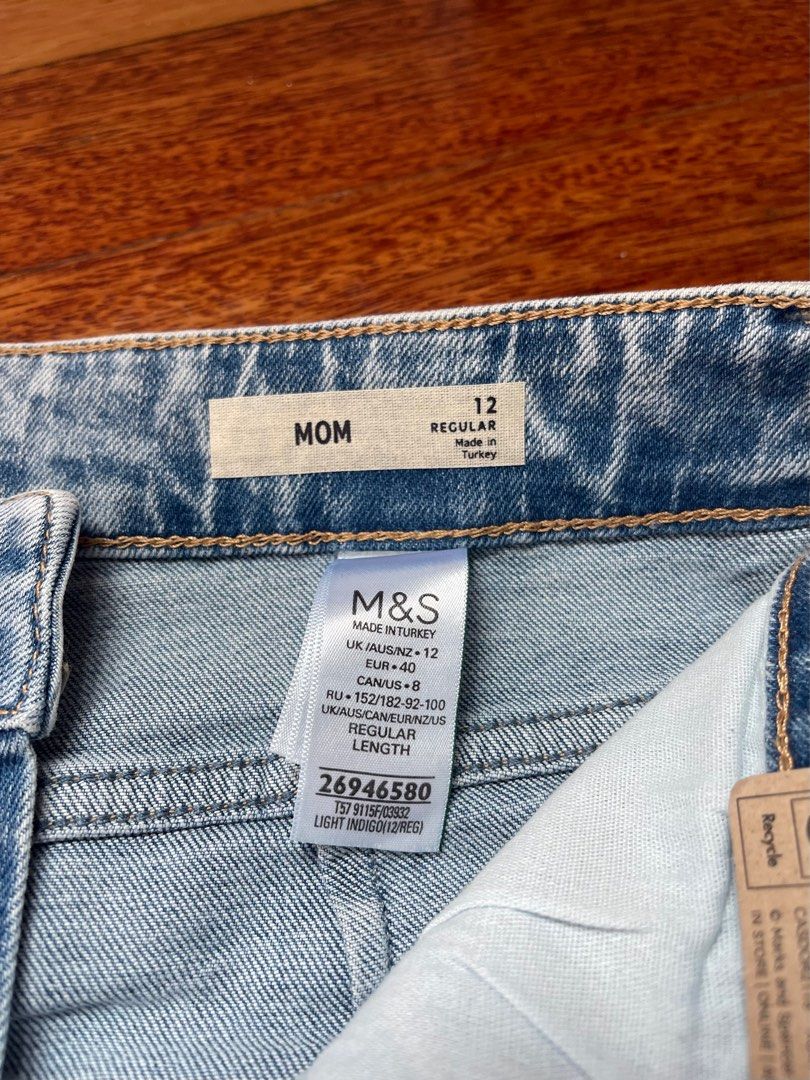 Marks Spencer Bling Mom Jeans Women s Fashion Bottoms Jeans