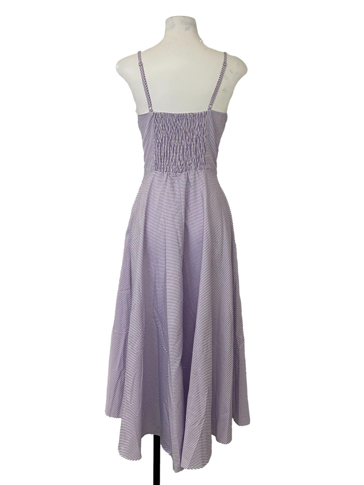 Purple striped hotsell dress