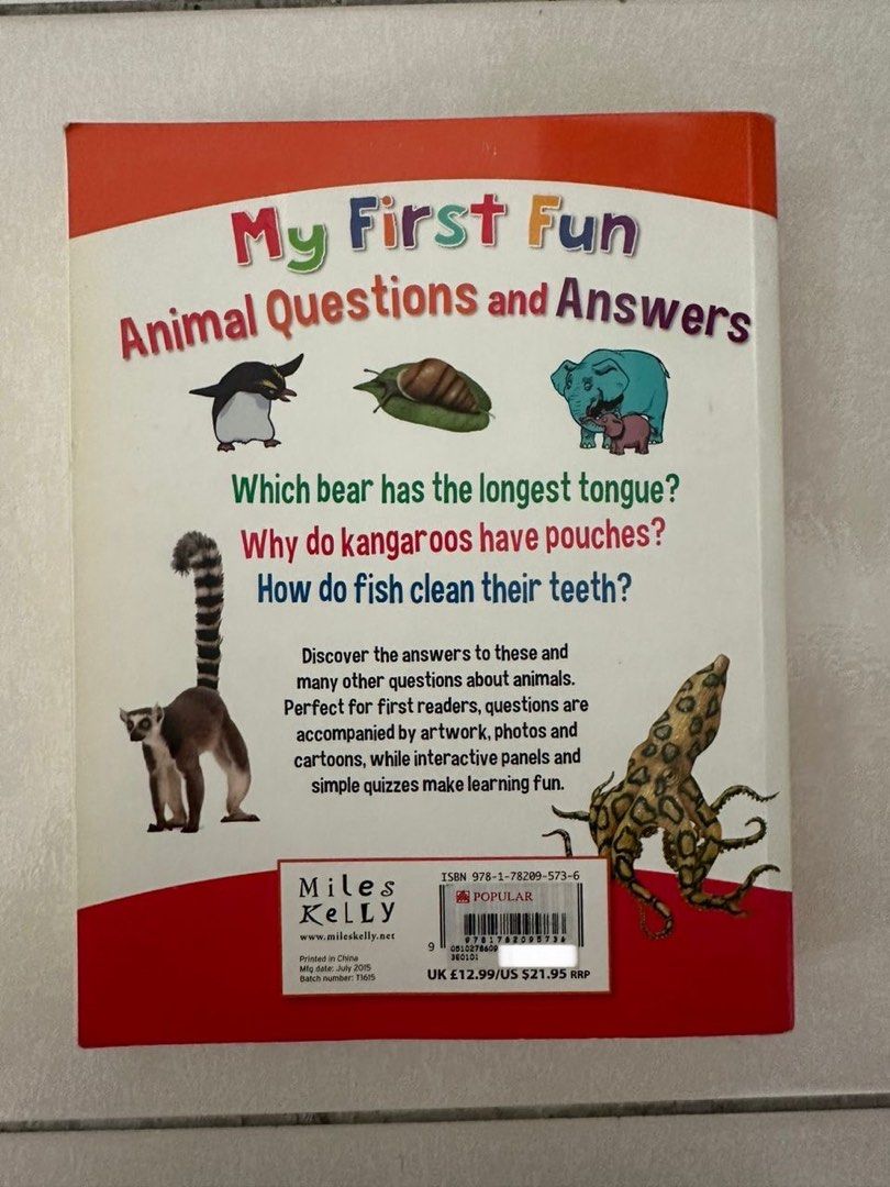 My First Fun Animal Questions and Answers, Hobbies & Toys, Books