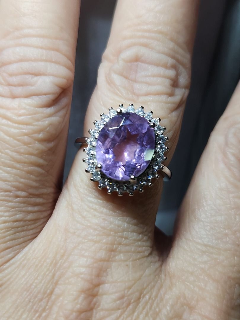 Purple amethyst ring cheap