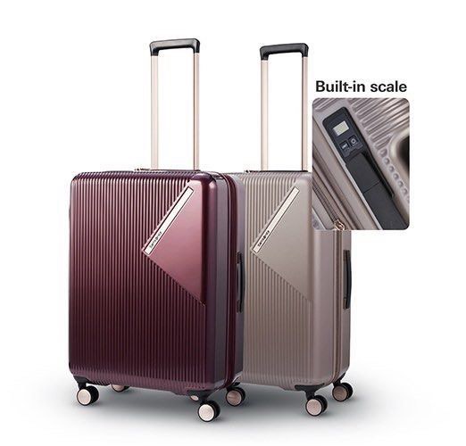 New Samsonite Zeltus 69cm Travel Luggage with InBuilt Weighing Scale