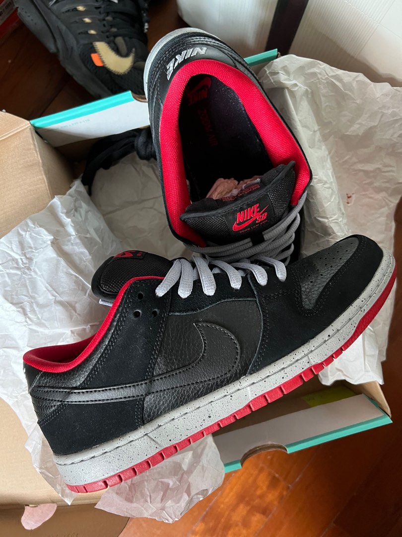 🖤 Nike SB Dunk Low Pro Black Cement 🖤, 男裝, 鞋, 波鞋- Carousell