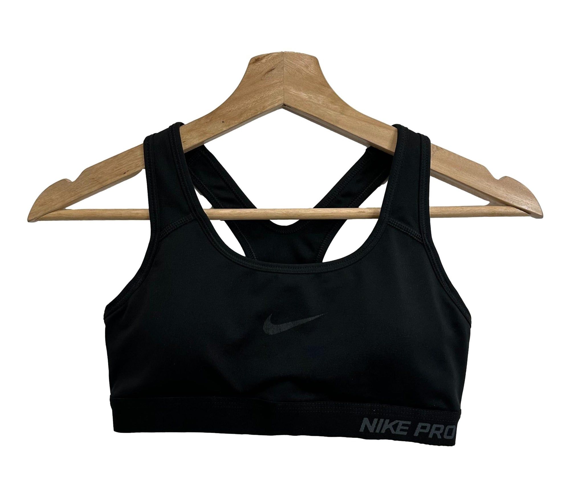 Nike Black Sports Bra, Women's Fashion, Activewear on Carousell