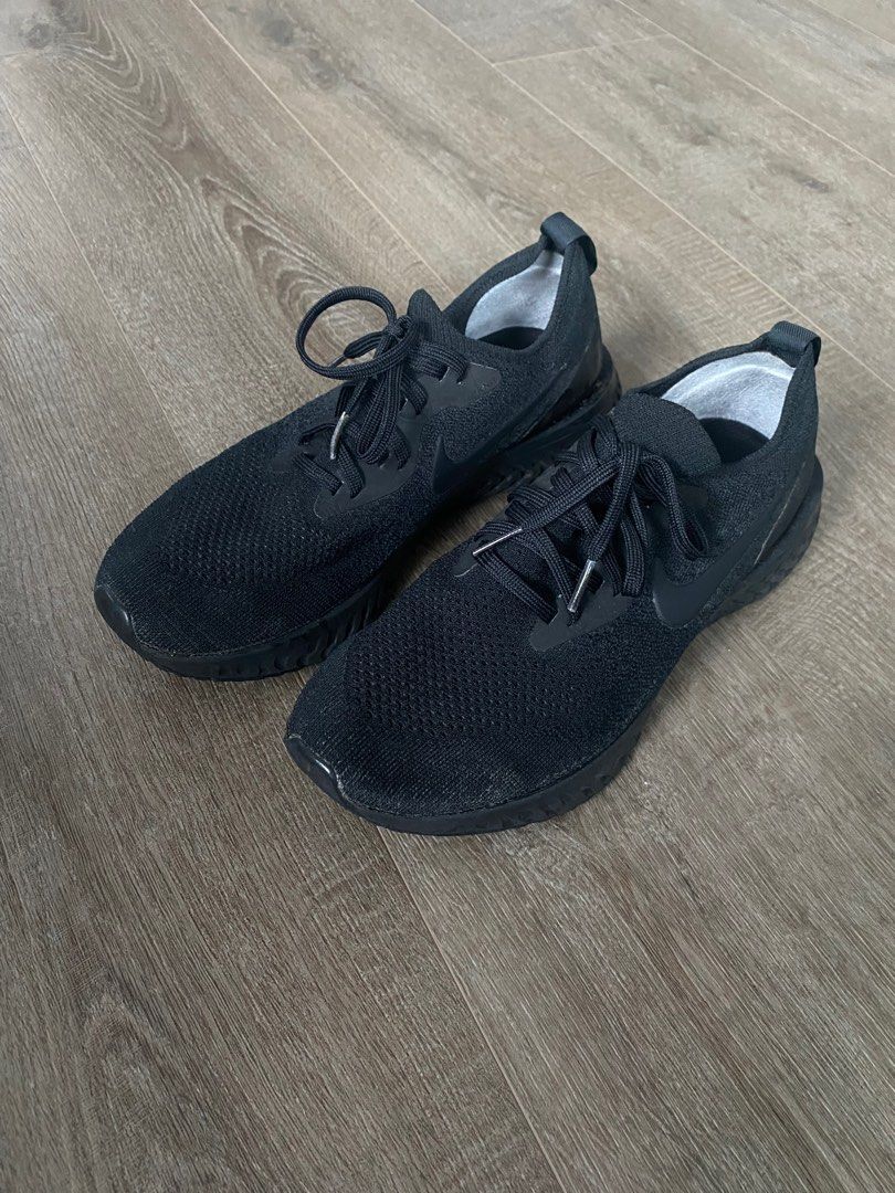 Nike Mens Epic React Flyknit Triple Black