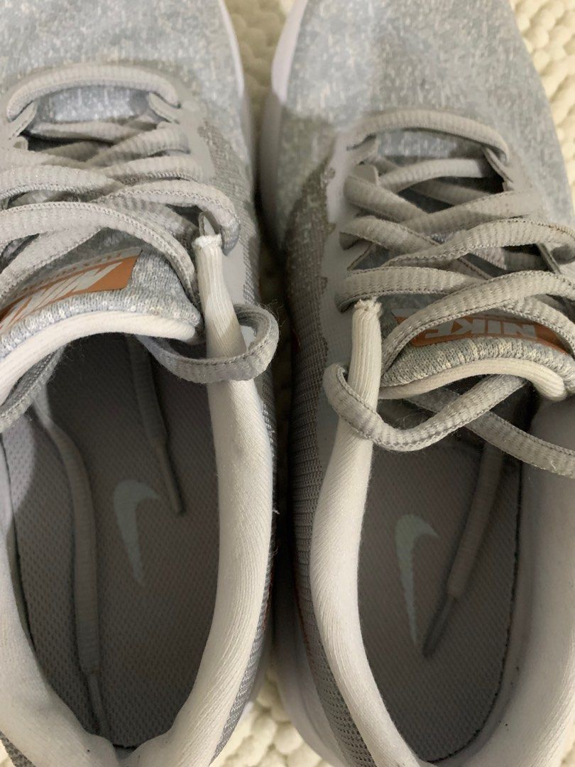 Nike women's flex contact running shoes (grey / rose gold) online