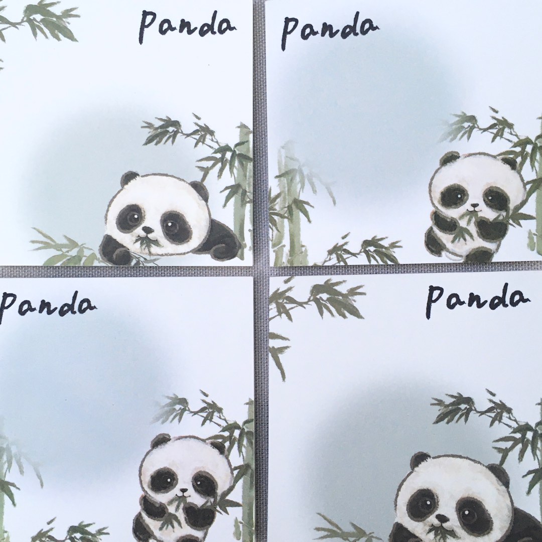 Notepad Cute Panda, Hobbies & Toys, Stationary & Craft, Stationery ...