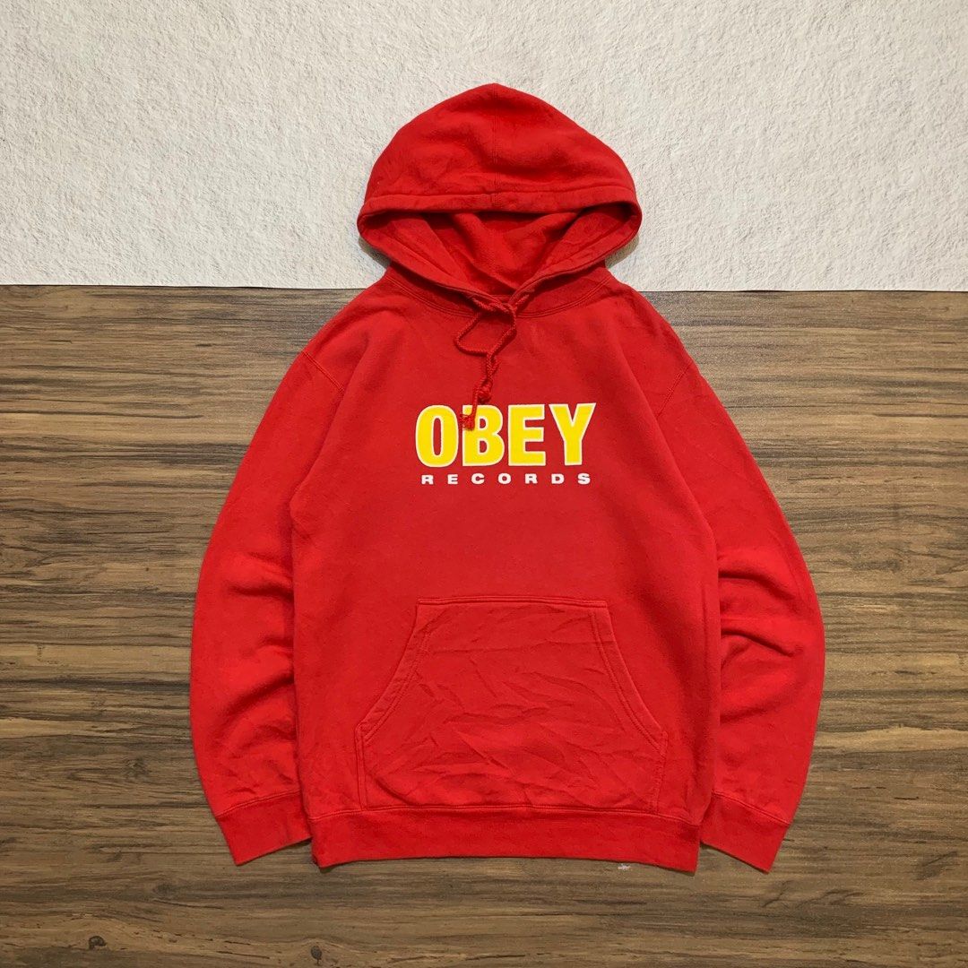 Obey records hoodie store
