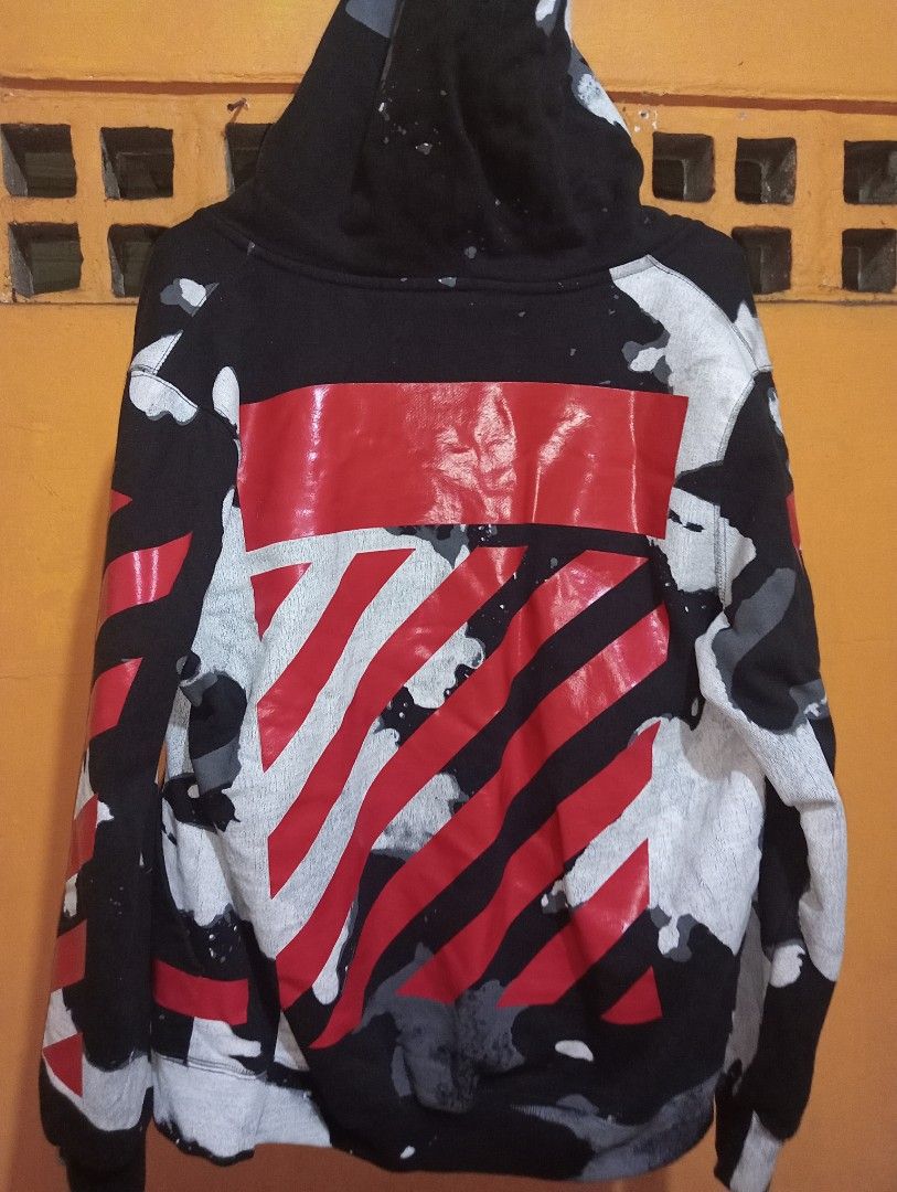 Off white liquid spots hoodie best sale