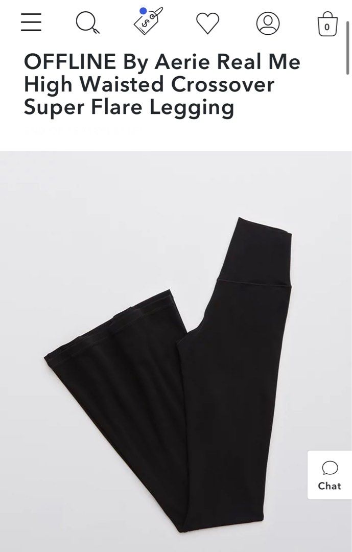 Offline by Aerie Real Me High Rise Crossover Super Flare Leggings Size M  Short