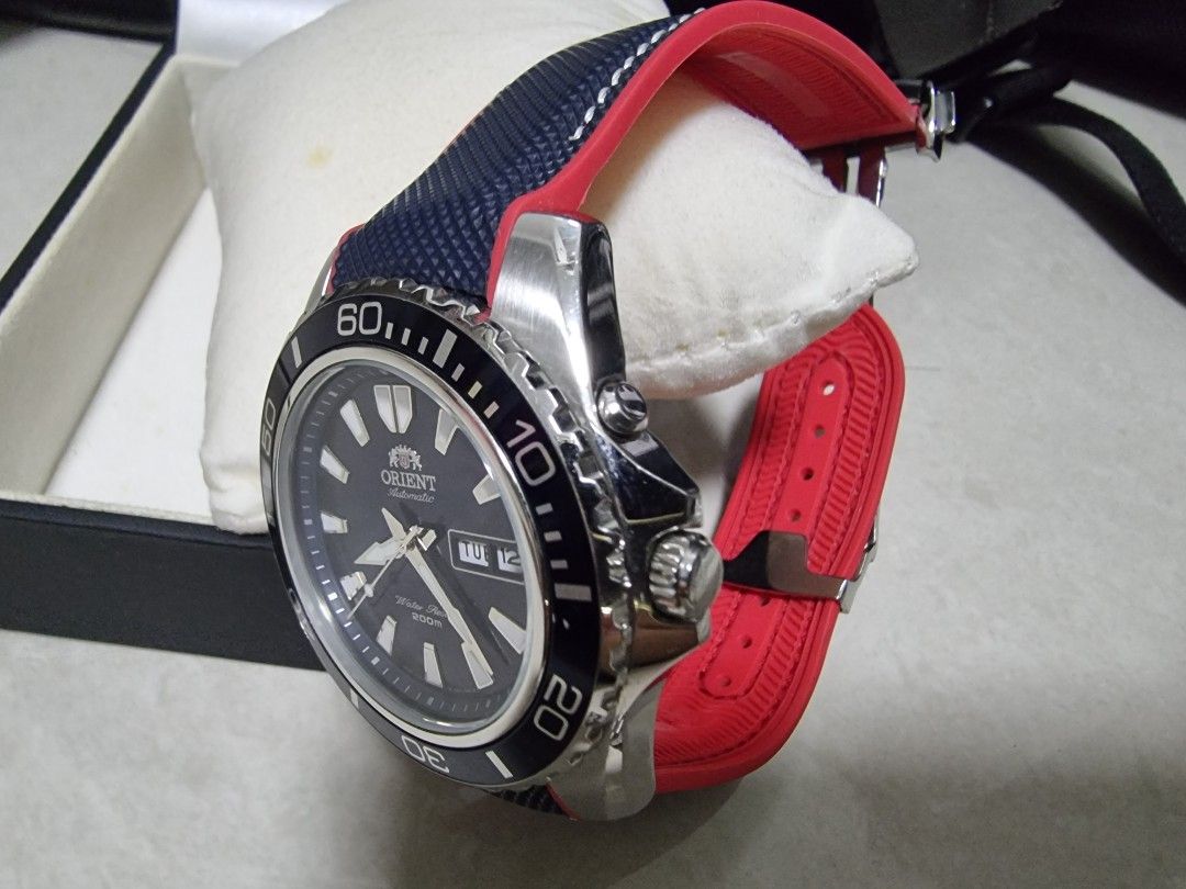 Orient mako online xl rubber strap
