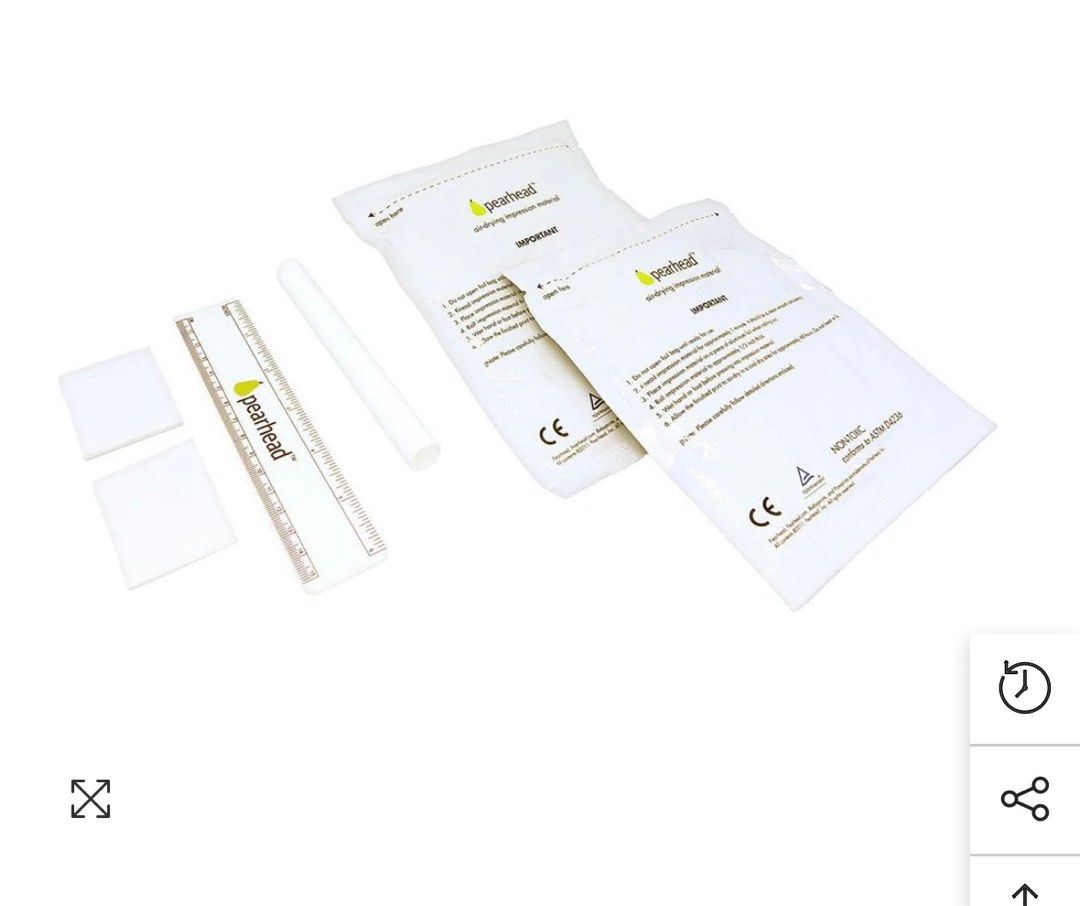 Pearhead Baby Handabdruck Set Grau - Erinnerungsdose Für Fuß- Und Handabdrücke