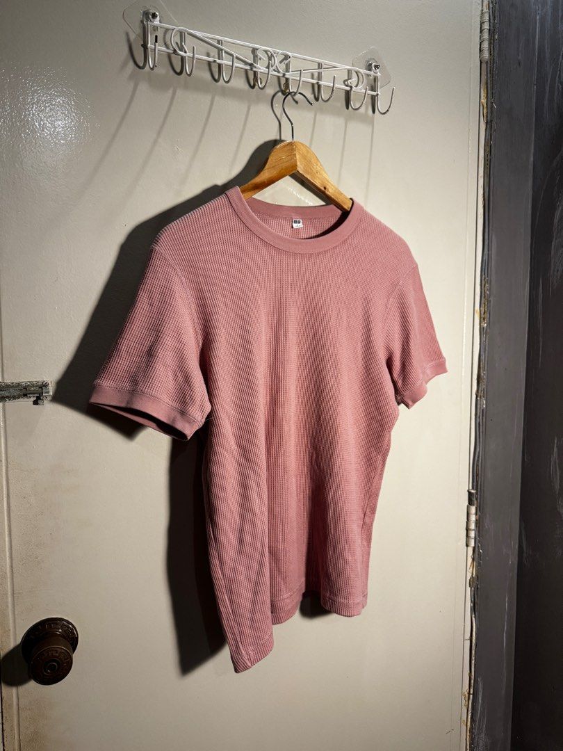 Pink Uniqlo Shirt (Category: Shirts) located in Las Pinas. Submitted by masd0923 (Listing ID 1275095565, Image 1). Description: Size small Width: 19.5 Length: 26.5 Free shipping for 500 worth of purchase.