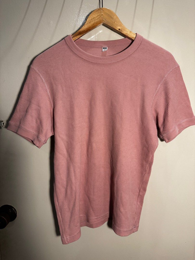 Pink Uniqlo Shirt (Category: Shirts) located in Las Pinas. Submitted by masd0923 (Listing ID 1275095565, Image 2). Description: Size small Width: 19.5 Length: 26.5 Free shipping for 500 worth of purchase.