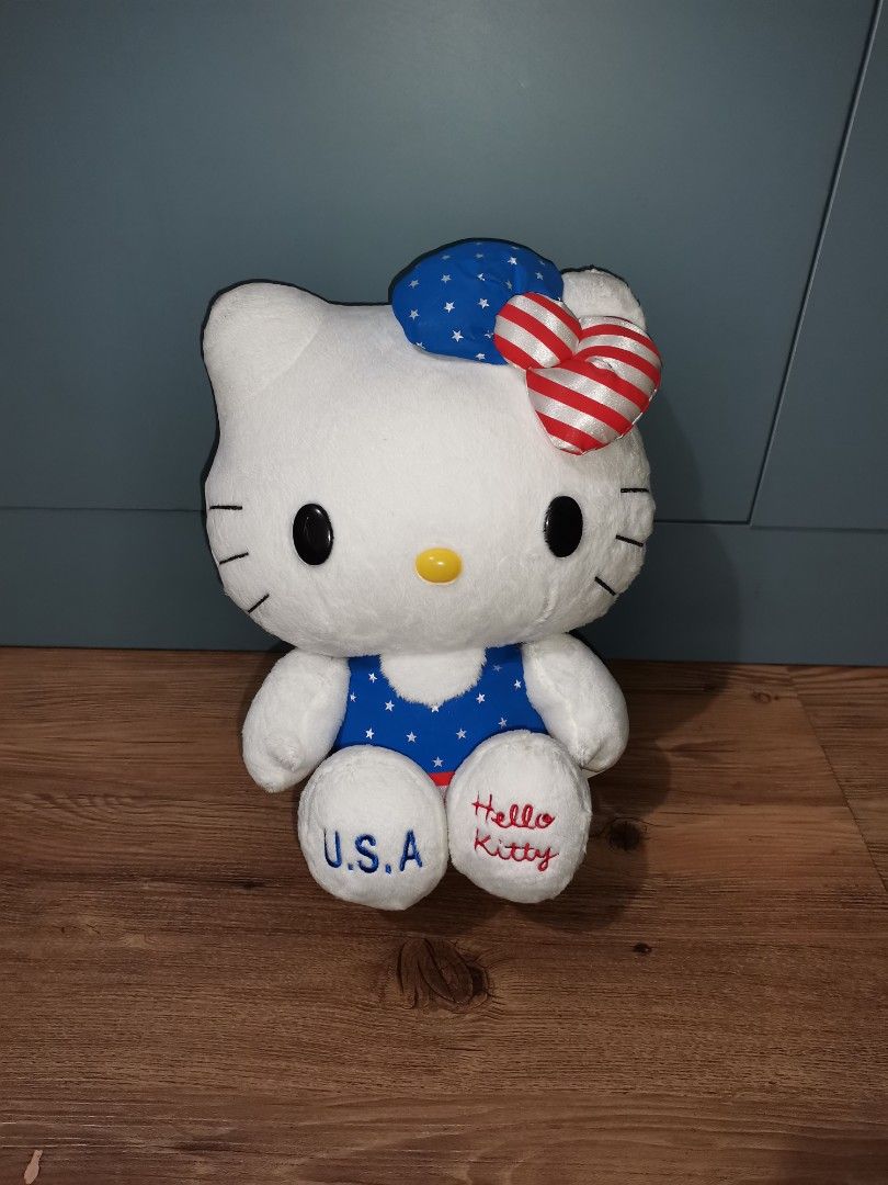 (Pre-loved) Sanrio Hello Kitty Collection Sitting USA (Category: Babies & Kids Fashion) located in Manila. Submitted by katocampo (Listing ID 1274983801, Image 2). Description: -collection from my personal closet - hello kitty lover - disposing as i have a little boy - great condition. Covered in plastic wrap ever since but some part have dirt may have shown on the pic - never have been washed - price on tag P799.75 - GCash payment only 📍Sta. Cr