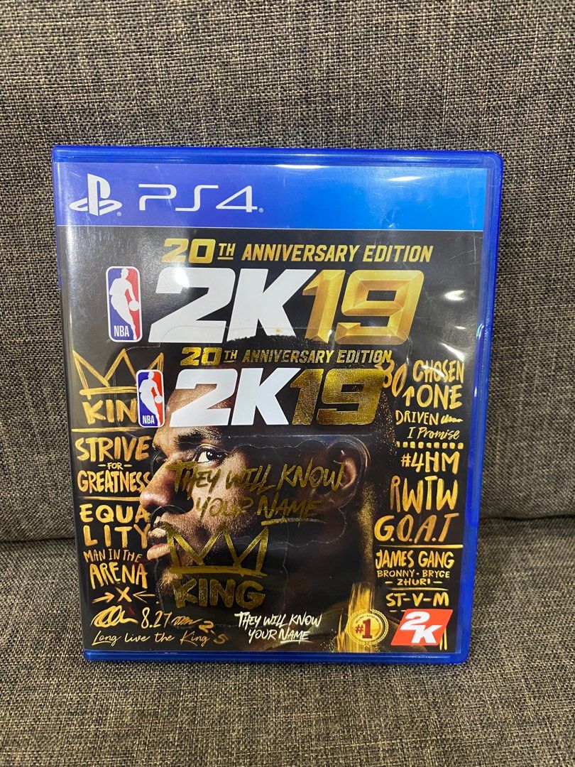 PS4 NBA 2K19 20th Anniversary Edition Video Gaming Video Games
