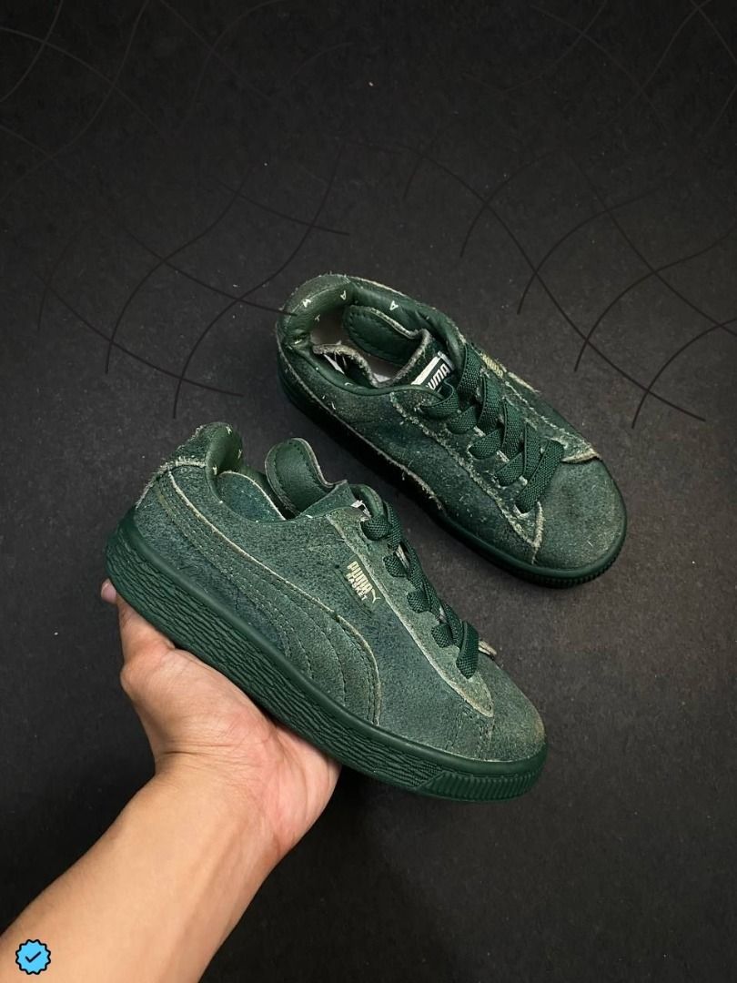 PUMA BASKET FURRY GREEN