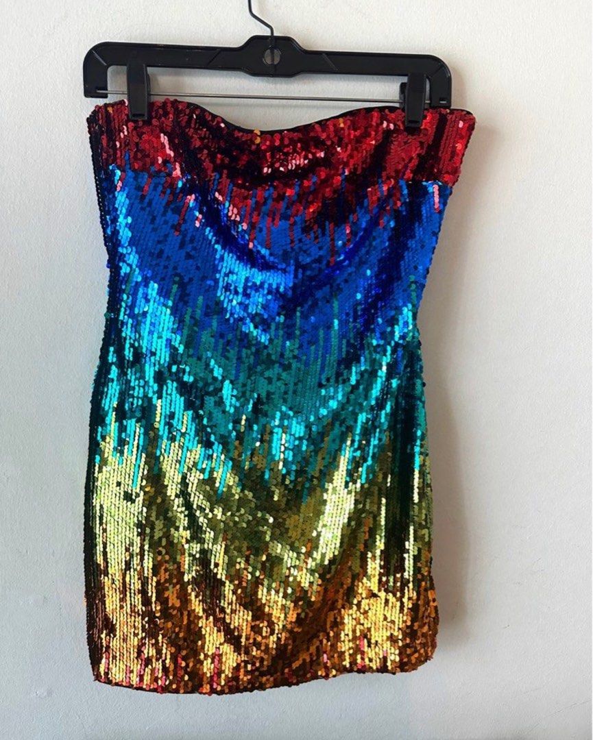 Rainbow sequin dress new arrivals forever 21