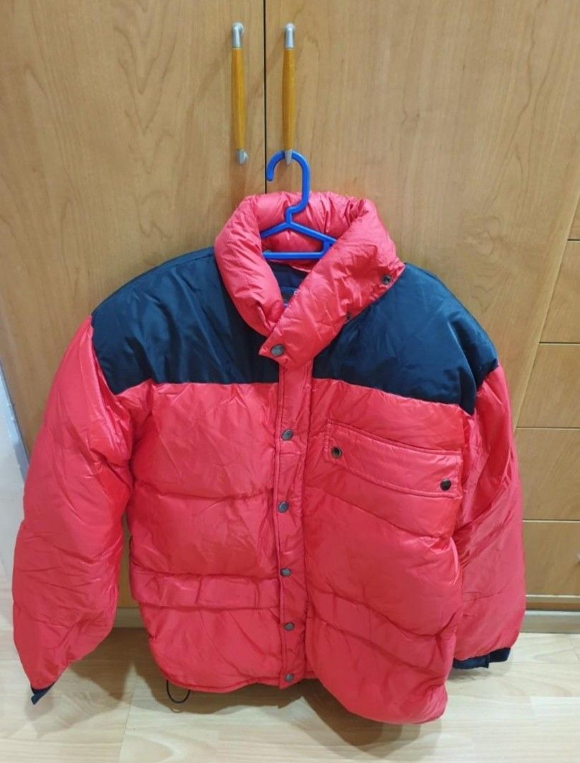 Red Winter Puffer Jacket Hobbies Toys Travel Travel