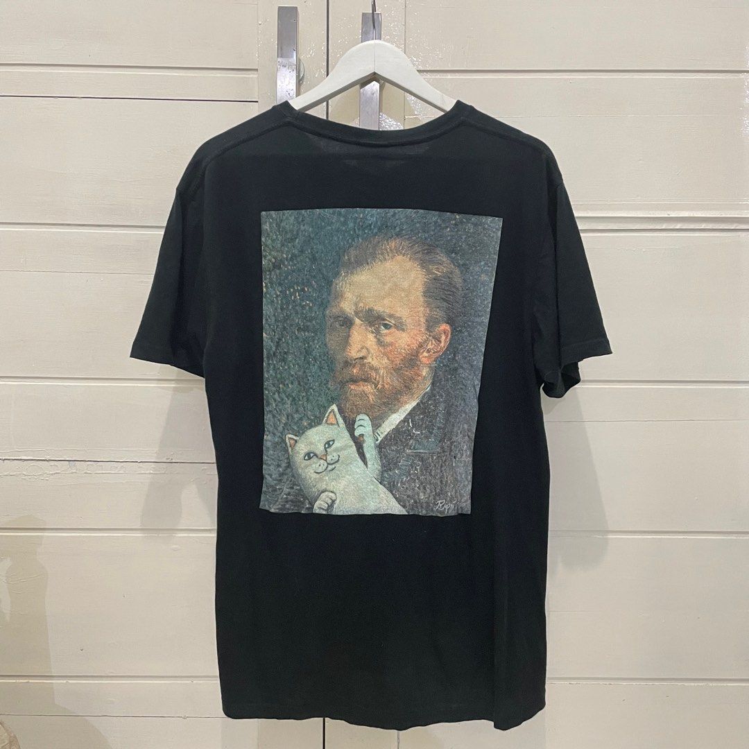 Ripndip Rip n Dip Van Nermal Tee t shirt kaos Van Gogh Fesyen Pria Pakaian Atasan di Carousell
