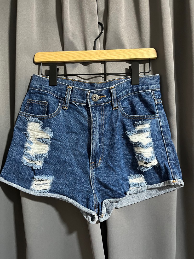 Cheap ripped denim shorts online