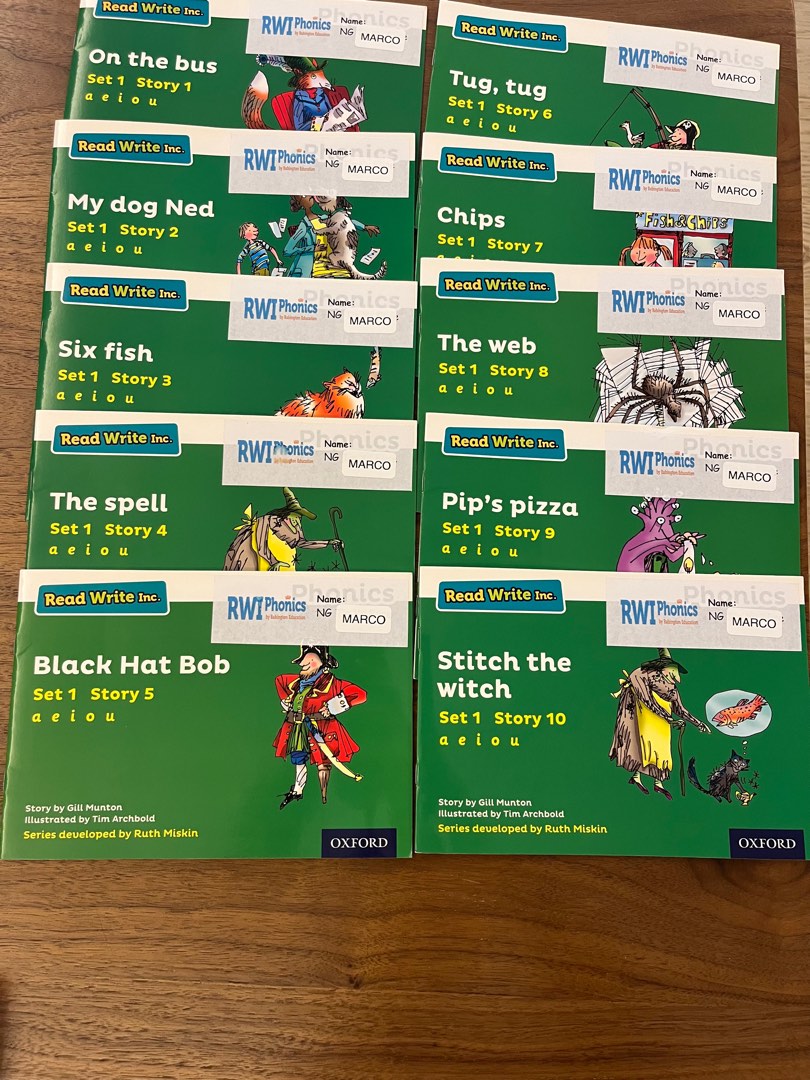 [已售]RWI, Read Write Inc, Green, storybook 110, 興趣及遊戲, 書本 & 文具, 教科書