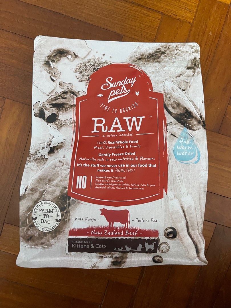 Sunday pets raw chow sales