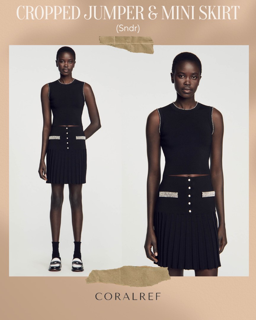 Black mini clearance skirt jumper
