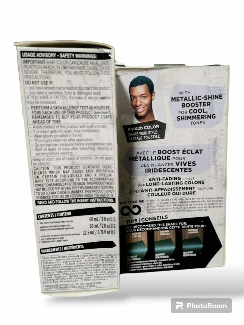 Schwarzkopf Got2b Metallics Head Turning Radiance Permanent Hair Color ...