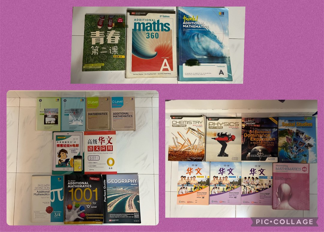 Sec 3 / Sec 4 / O Level Textbooks, Assessment Books, Workbooks, Hobbies ...