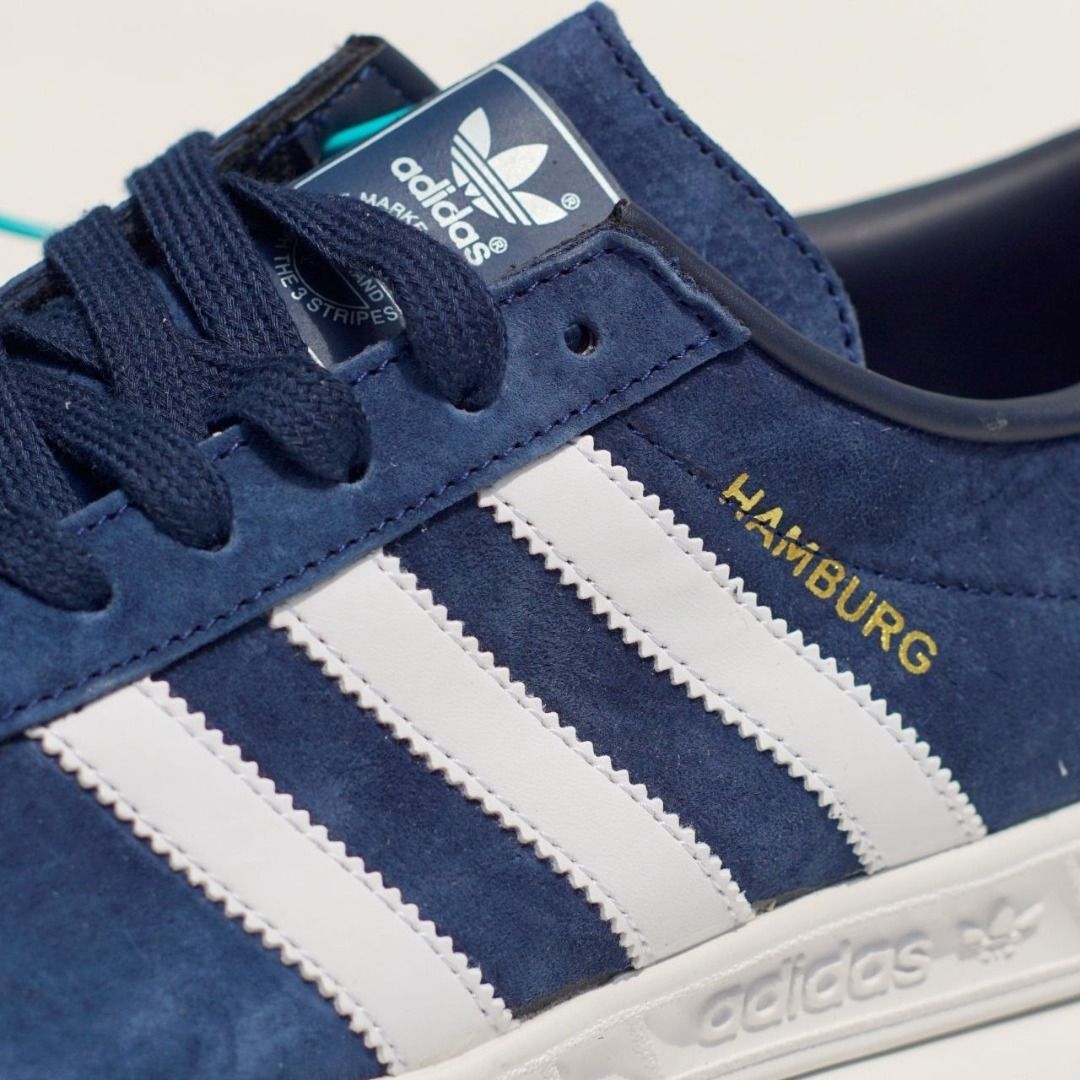 Sepatu adidas hamburg best sale navy