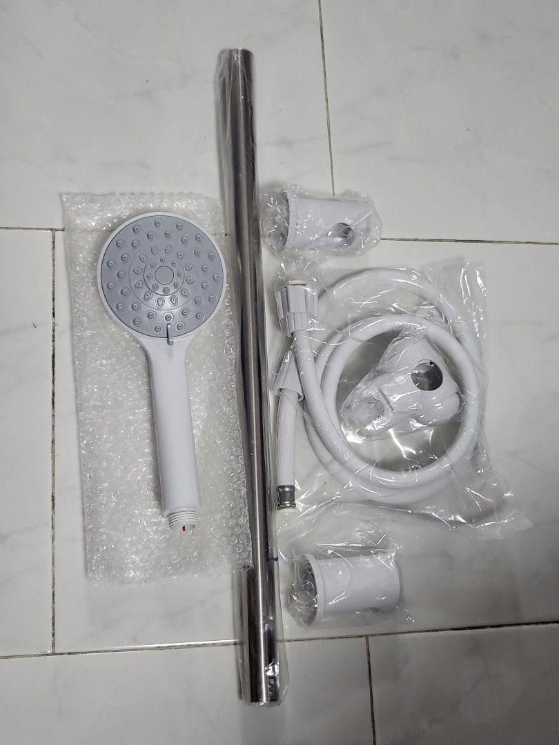 Shower set shower head, rod and hose, TV & Home Appliances, Water