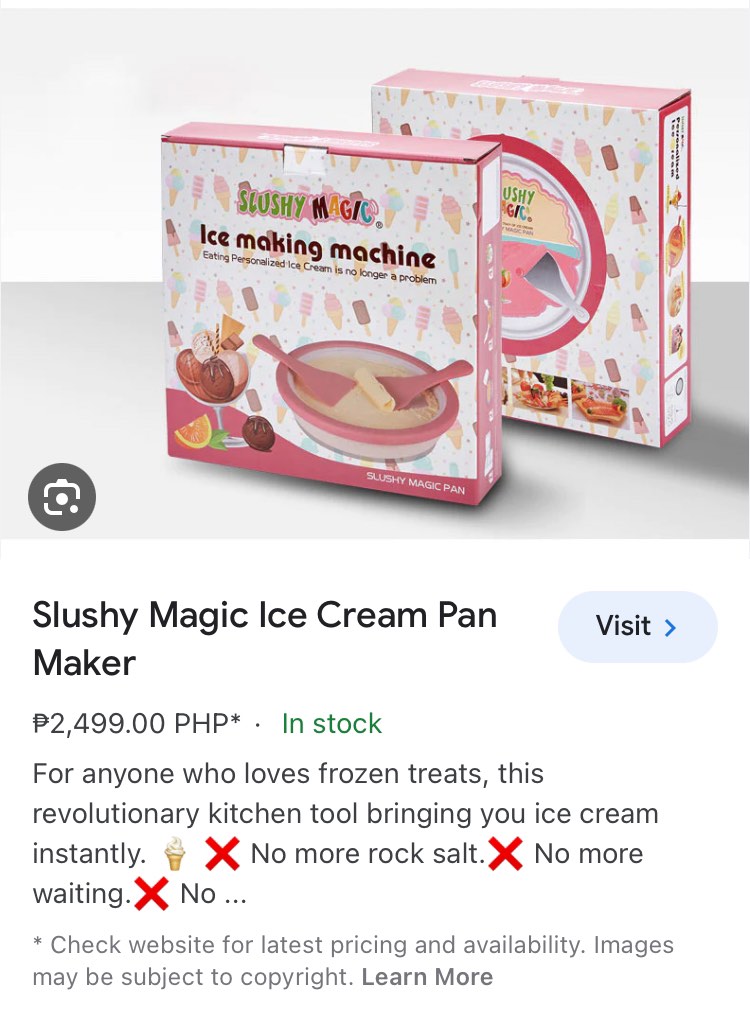 Magic pan ice cream maker 2025