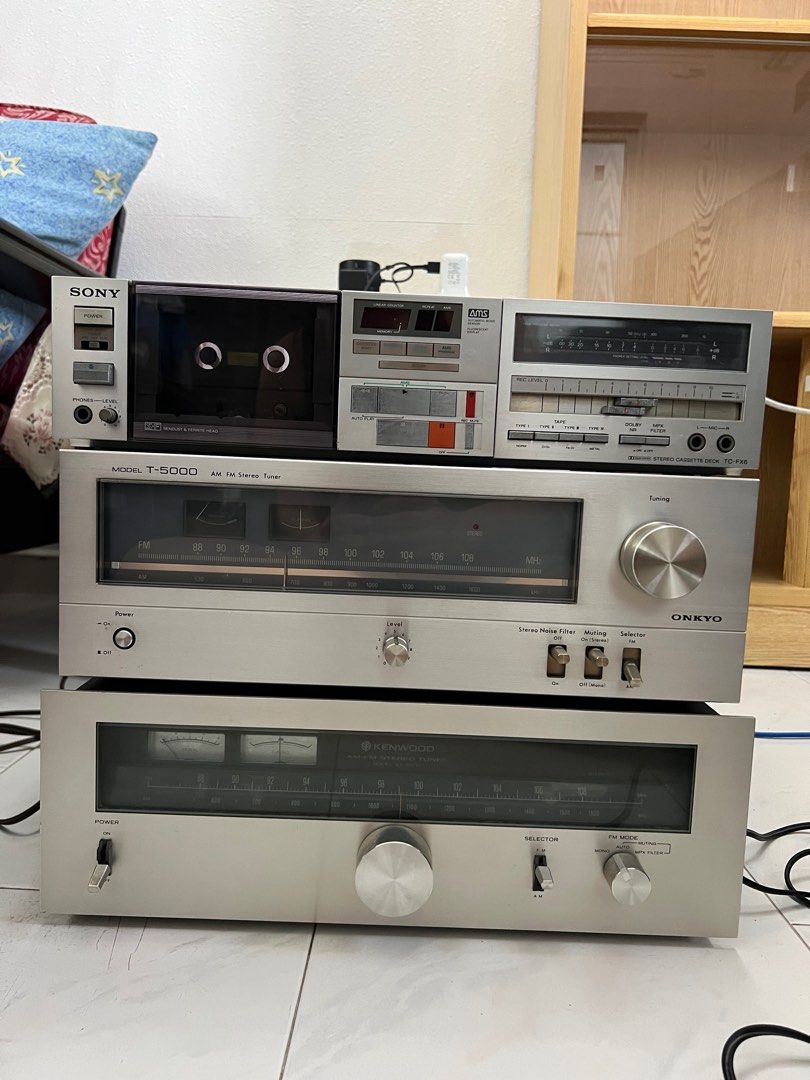 SONY / ONKYO / KENWOOD Stereo Cassette Deck and Stereo Tuners