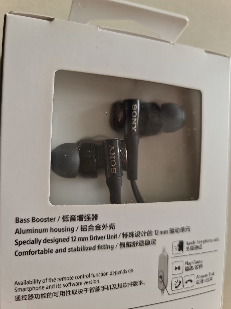 Sony MDR-XB75AP Stereo Headphones - Powerful 12mm Driver Unit, Audio ...