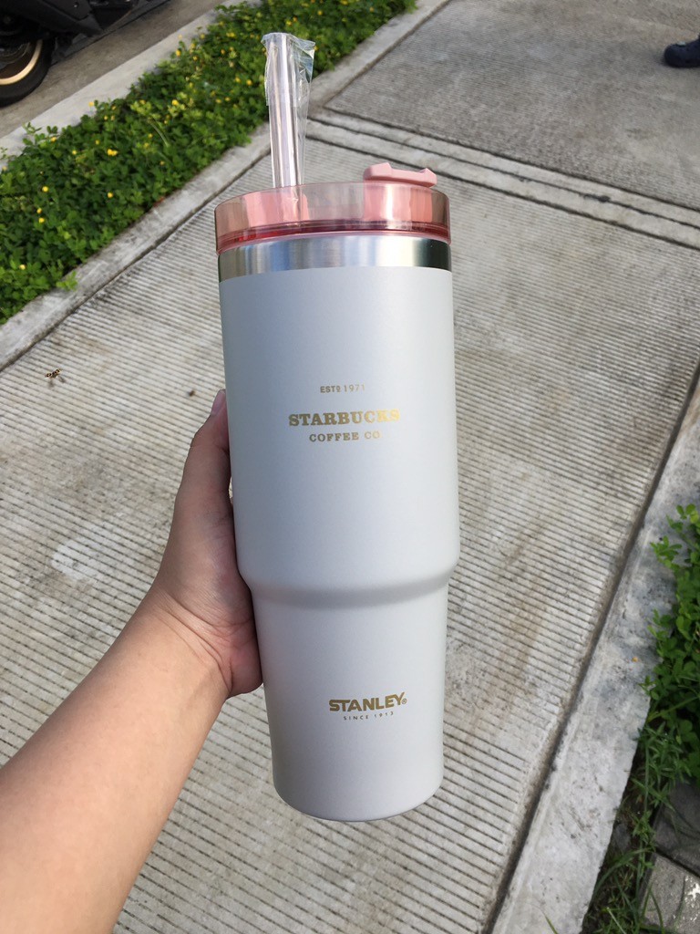 STANLEYxStarbucks Exclusive Stainless Steel Tumbler | 40 OZ Peach/Pink