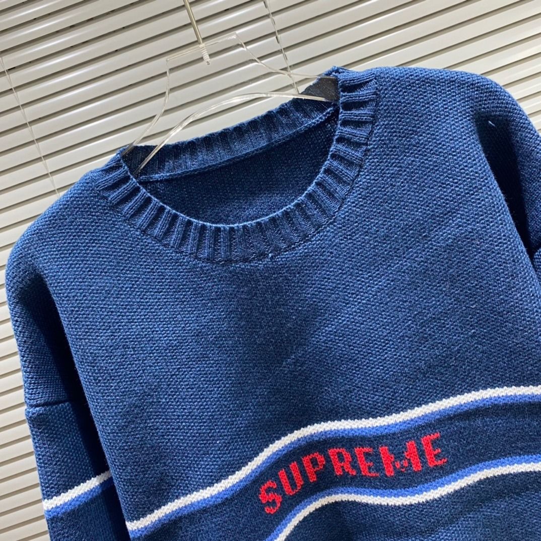 Supreme FW23 秋冬系列WEEK2 CHEST STRIPE SWEATER 條紋宇母Logo Supreme FW23 秋冬系列WEEK2 CHEST STRIPE SWEATER 條紋宇母Logo