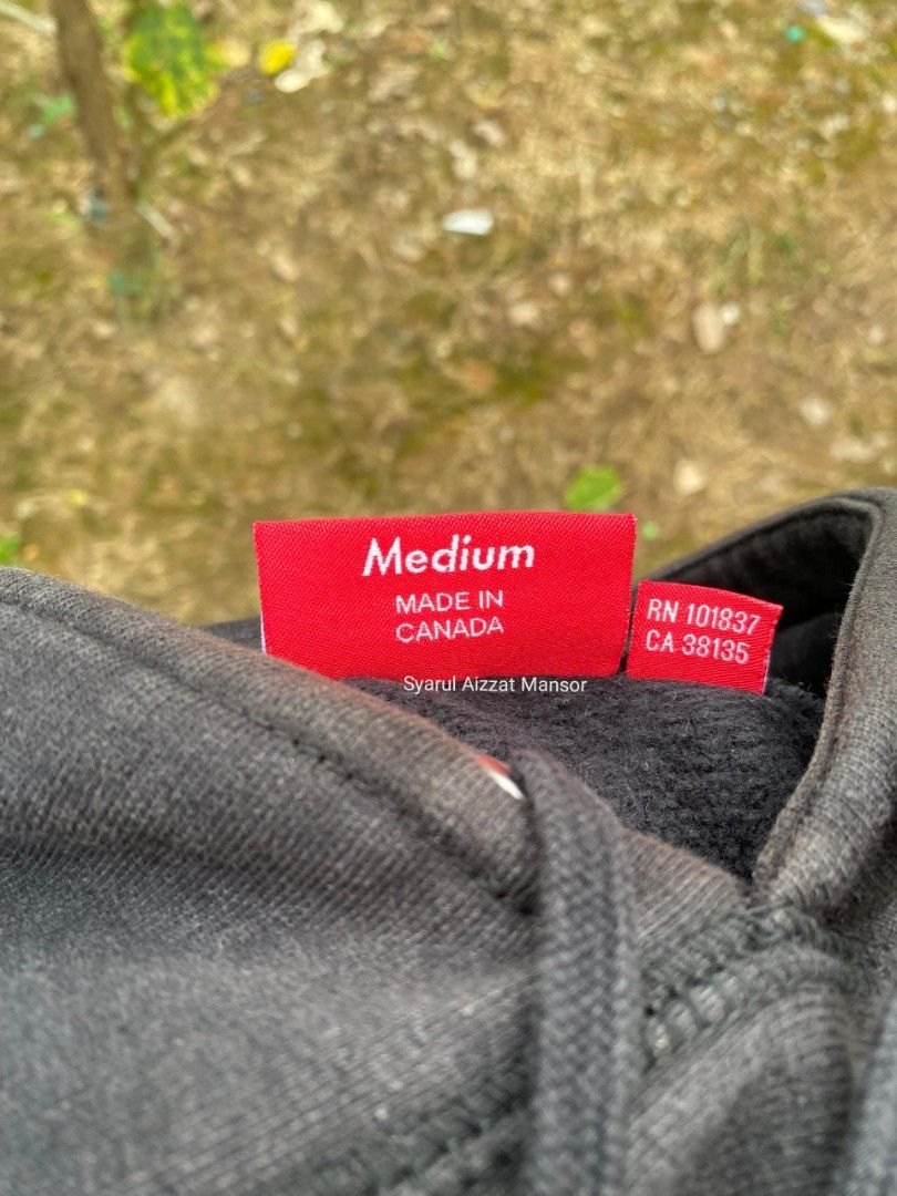 Supreme Perforated Leather Hooded Sweatshirt Black M F W 18 Men s Fashion Coats Jackets and Outerwear on Carousell