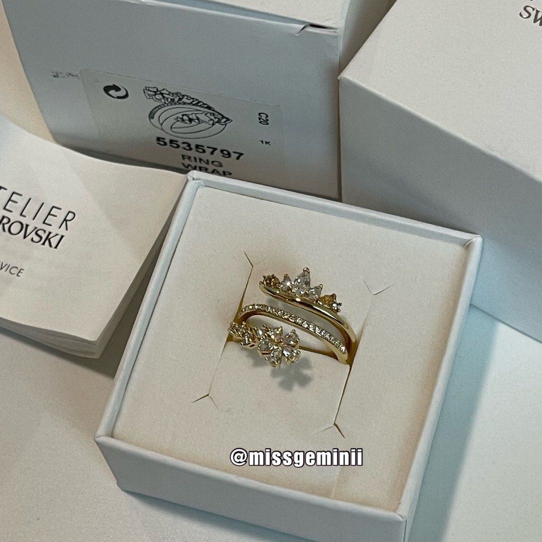 Botanical shop ring swarovski