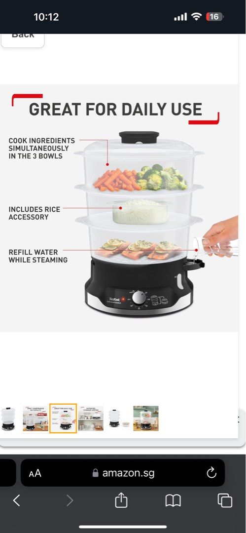 Tefal VC2048 Ultracompact Stoomkoker