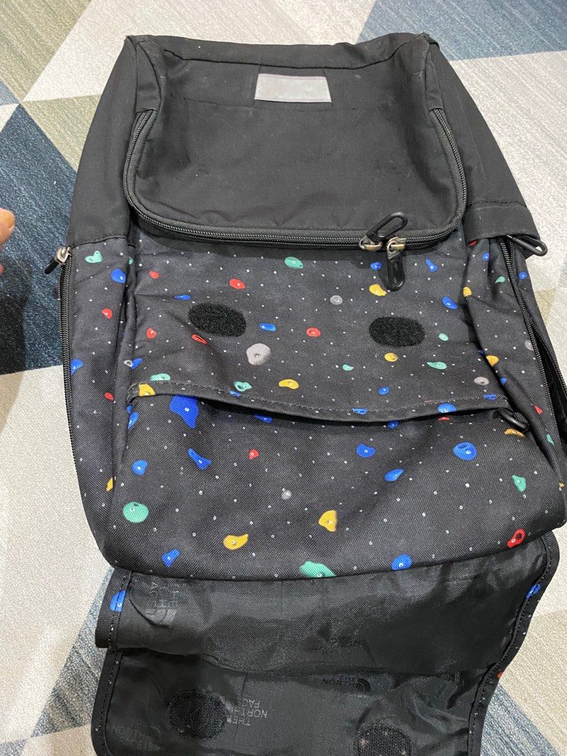 North face polka shop dot backpack