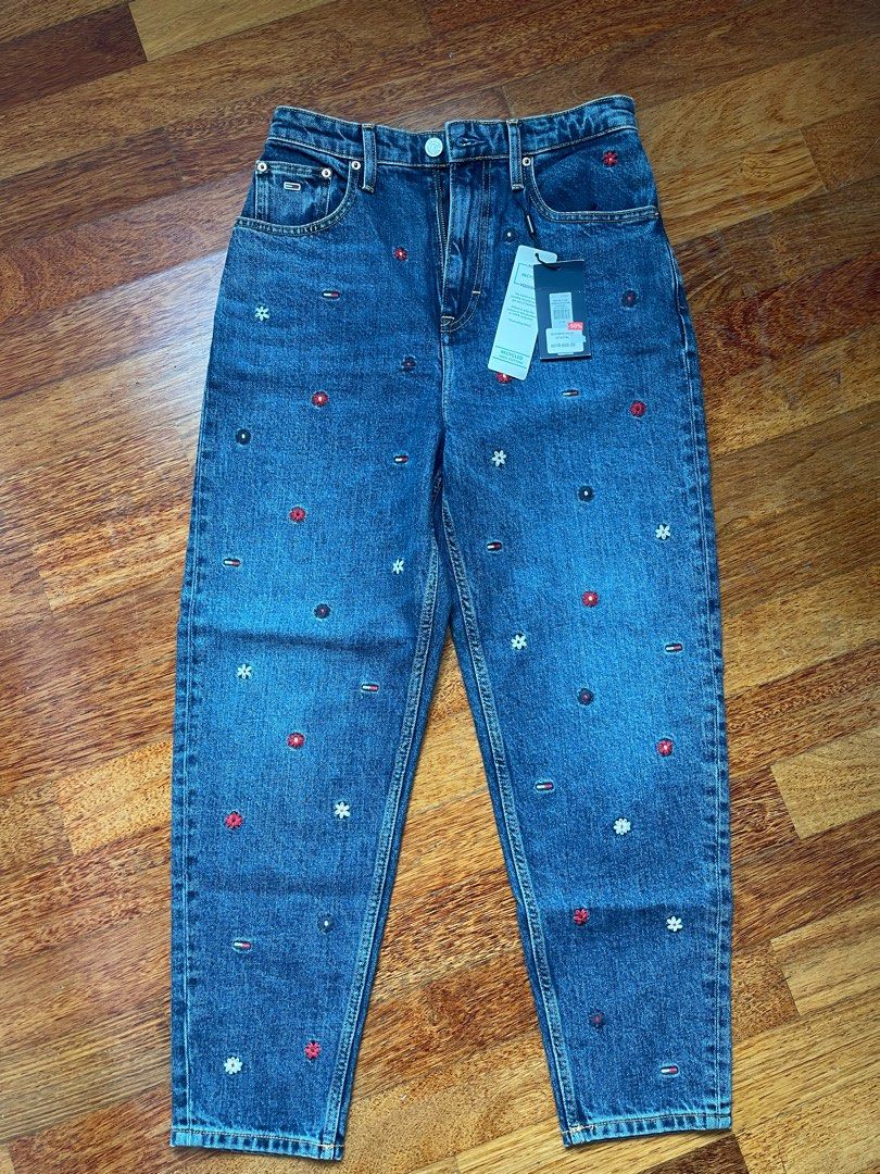 Tommy hilfiger embroidered jeans store